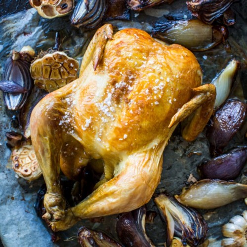 Roast Chicken and Caramelised Alliums - Nadia Lim