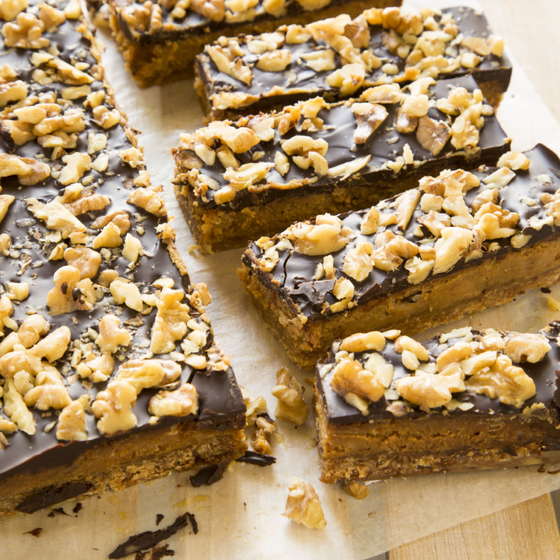 Caramel Coffee Walnut Slice Nadia Lim