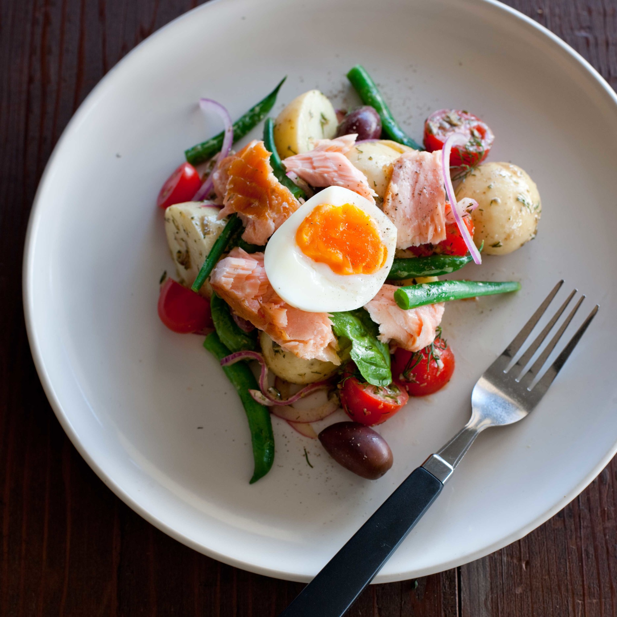 Smoked Salmon Nicoise Salad Nadia Lim