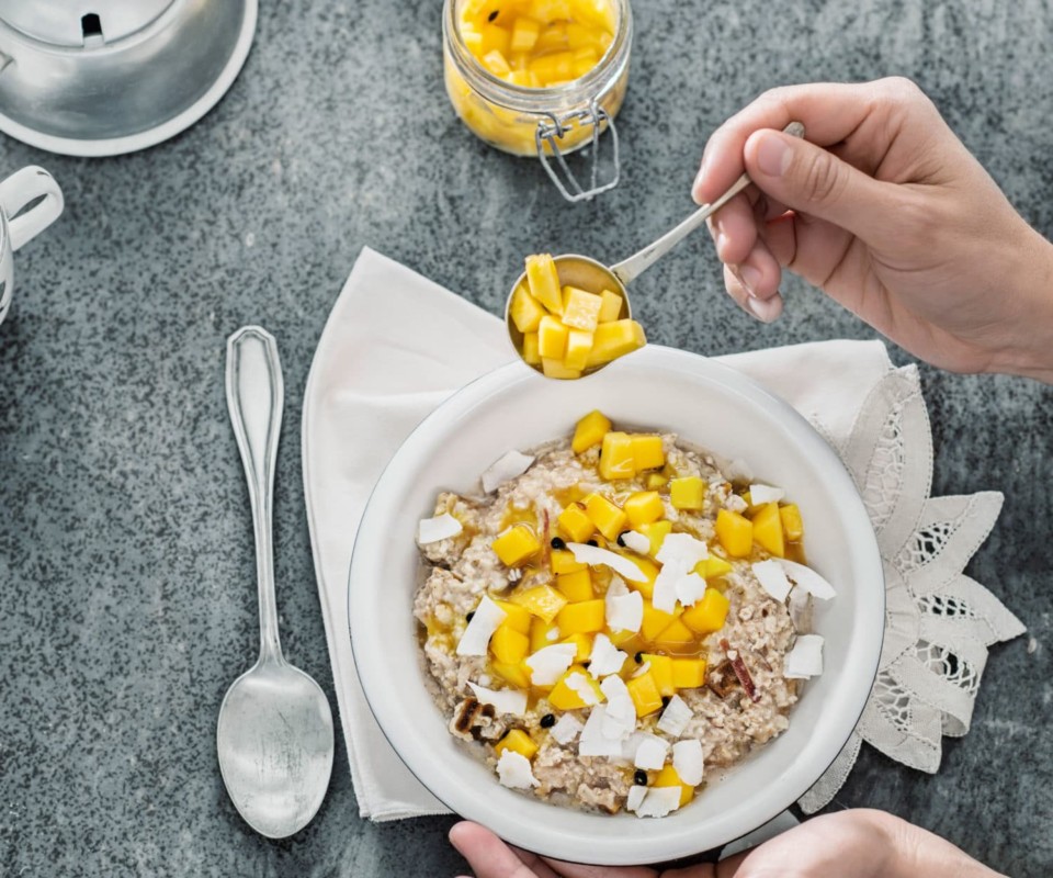 Tropical Bircher muesli Nadia Lim