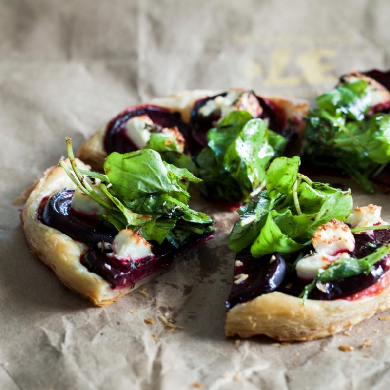 Beetroot, Thyme and Goats Cheese Tart Nadia Lim