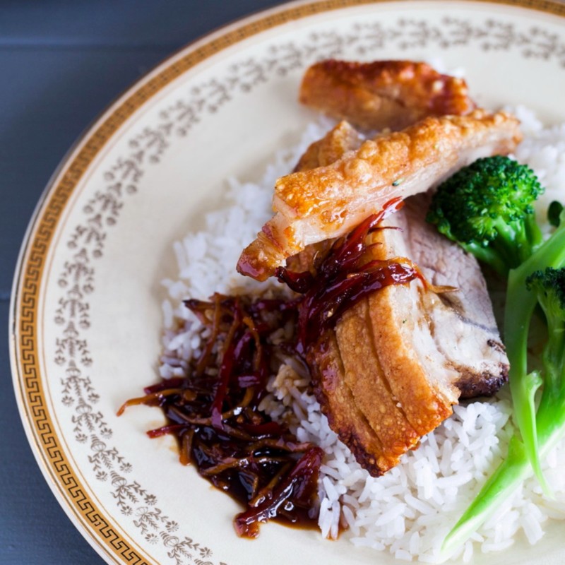 Fivespice Pork Belly with Caramelised Chilli Sauce Nadia Lim