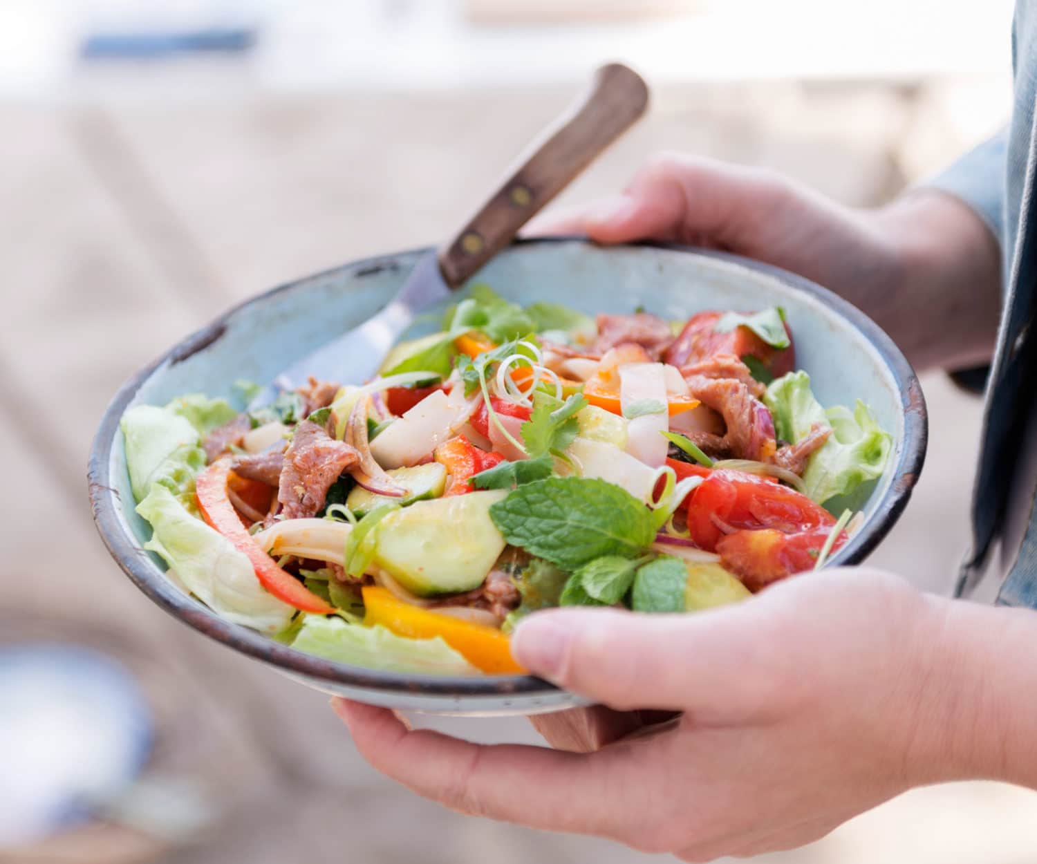 Hot ‘n’ sour Thai beef salad Nadia Lim
