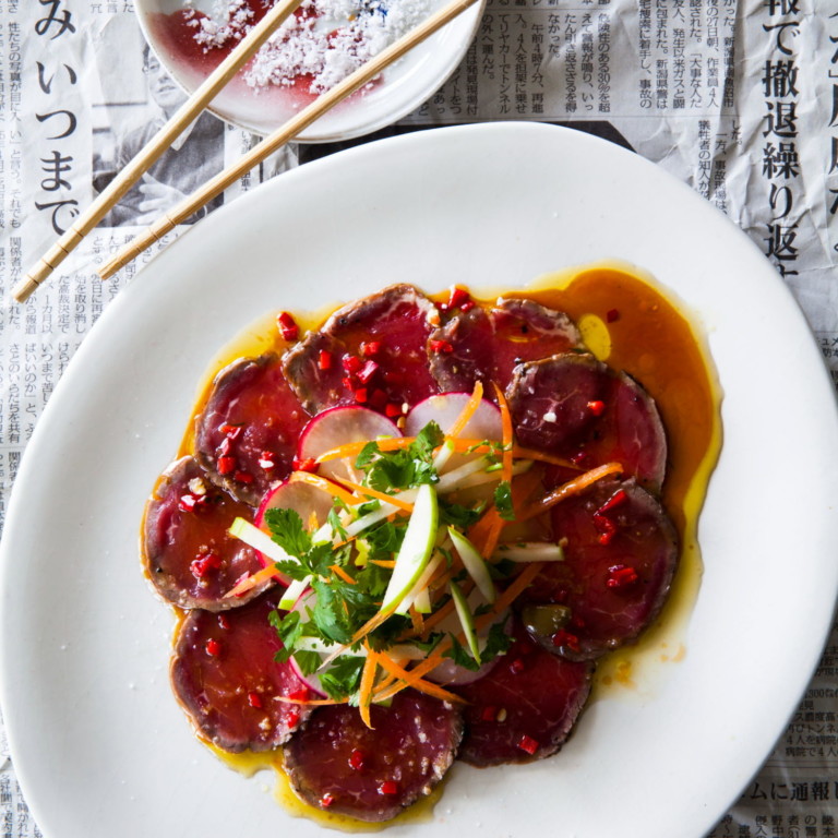 Beef Carpaccio, Japanese Style Nadia Lim