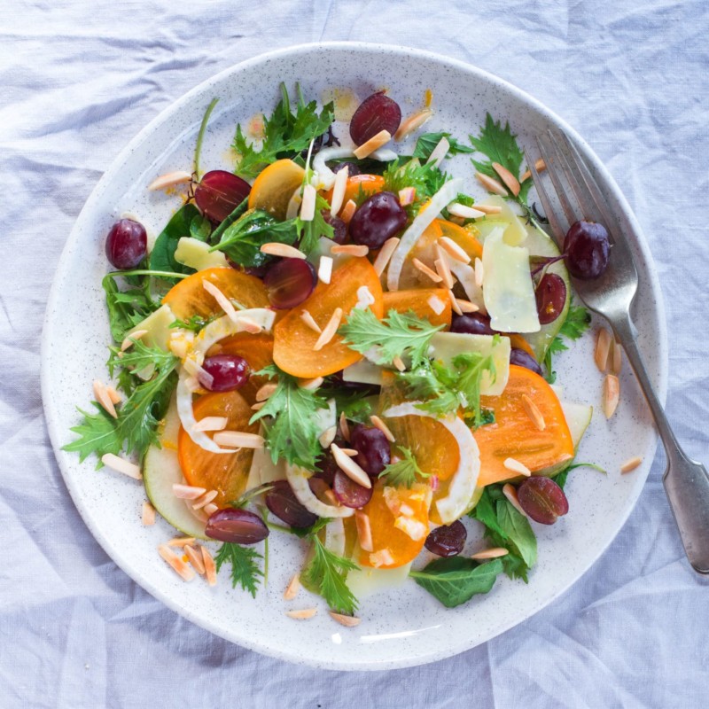Persimmon, Pear and Fennel Salad Nadia Lim