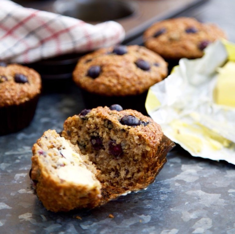 Blueberry and Banana Bran Muffins Nadia Lim