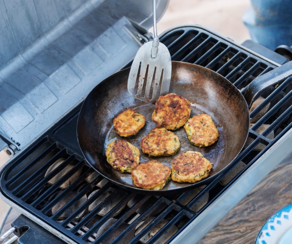 Mini shellfish fritters Nadia Lim