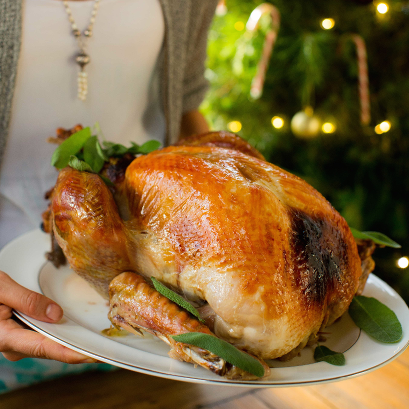 Christmas Turkey with Amazing Apple, Sage and Cashew Stuffing - Nadia Lim